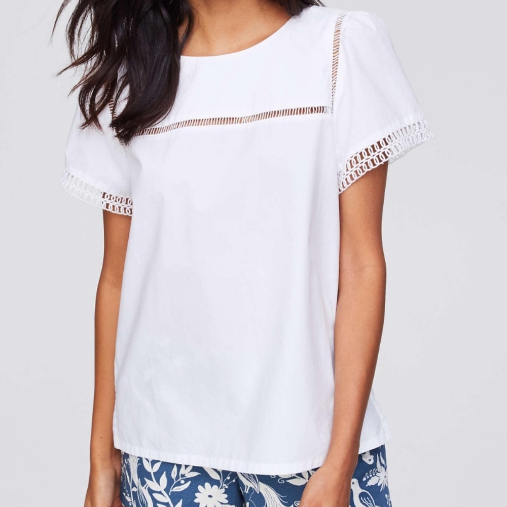 LOFT Lacy Cutout Top